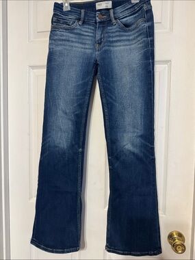 BKE Women's Flared Jeans in Dark Blue Wash